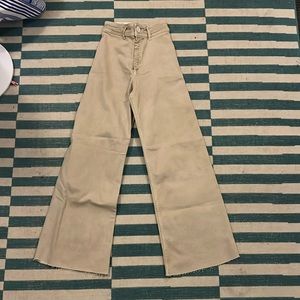 NWT tan super high rise Zara jeans